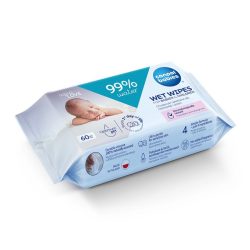 Canpol babies Wet wipes with 99% water content 60 db nedves törlőkendő Canpol babies Wet wipes with 99% water content 60 db nedves törlőkendő