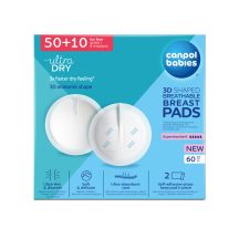   Canpol babies 3D alakú, légáteresztő, eldobható melltartóbetétek 60 db