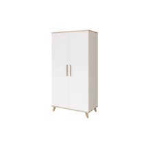 FLIP White & Oak 2 osztású szekrény