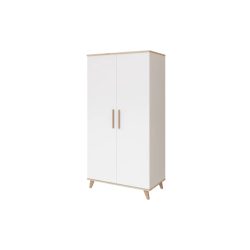 FLIP White & Oak 2 osztású szekrény