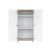 FLIP White & Oak 2 osztású szekrény